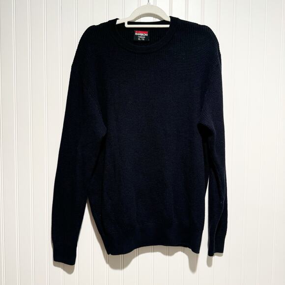 Karbon Other - Karbon Navy Blue Cotton Sweater Mens XL